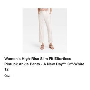 Target Off White Pant